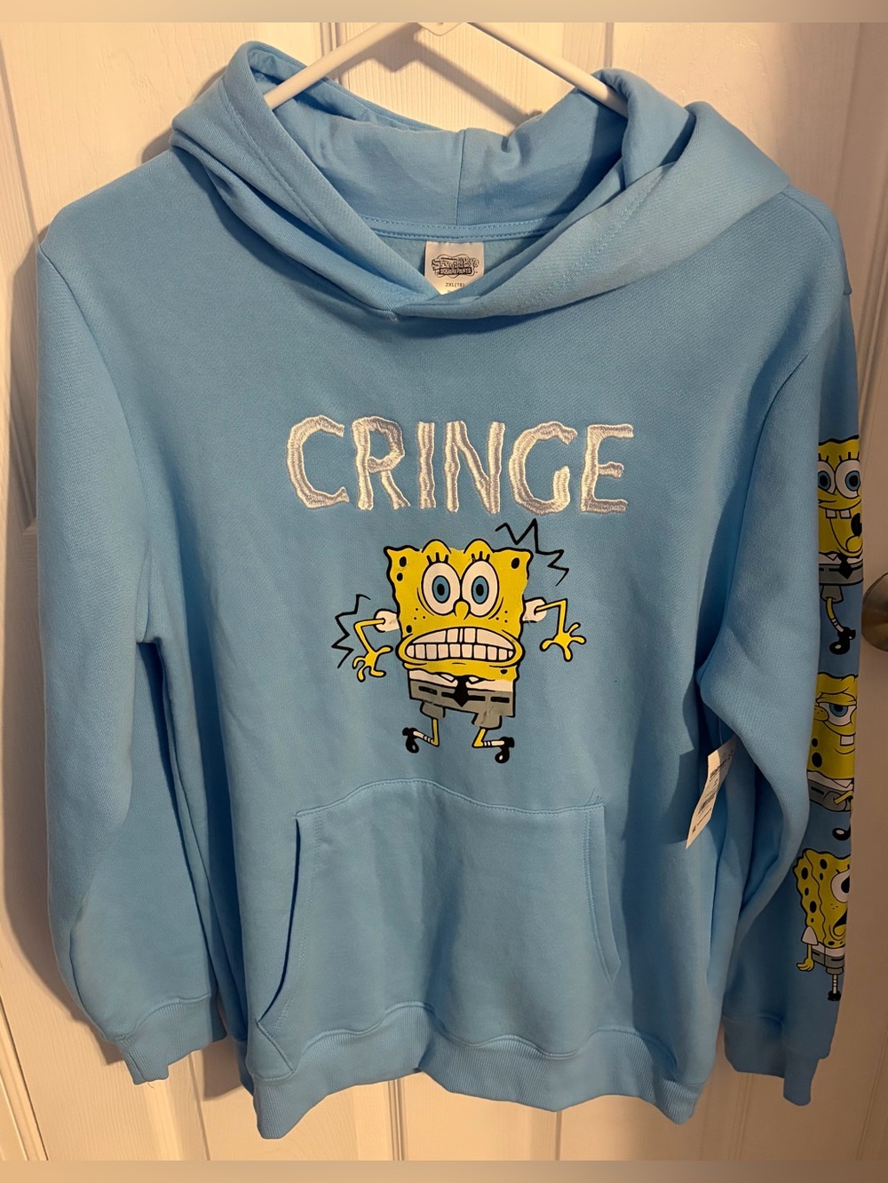 SpongeBob Pullover Hoodie, Boys Size 2XL (18) NWT